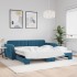 Sofá cama nido terciopelo azul 100x200