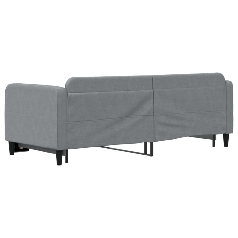 Sofá cama nido tela gris claro 80x200