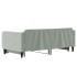 Sofá cama nido terciopelo gris claro 90x190