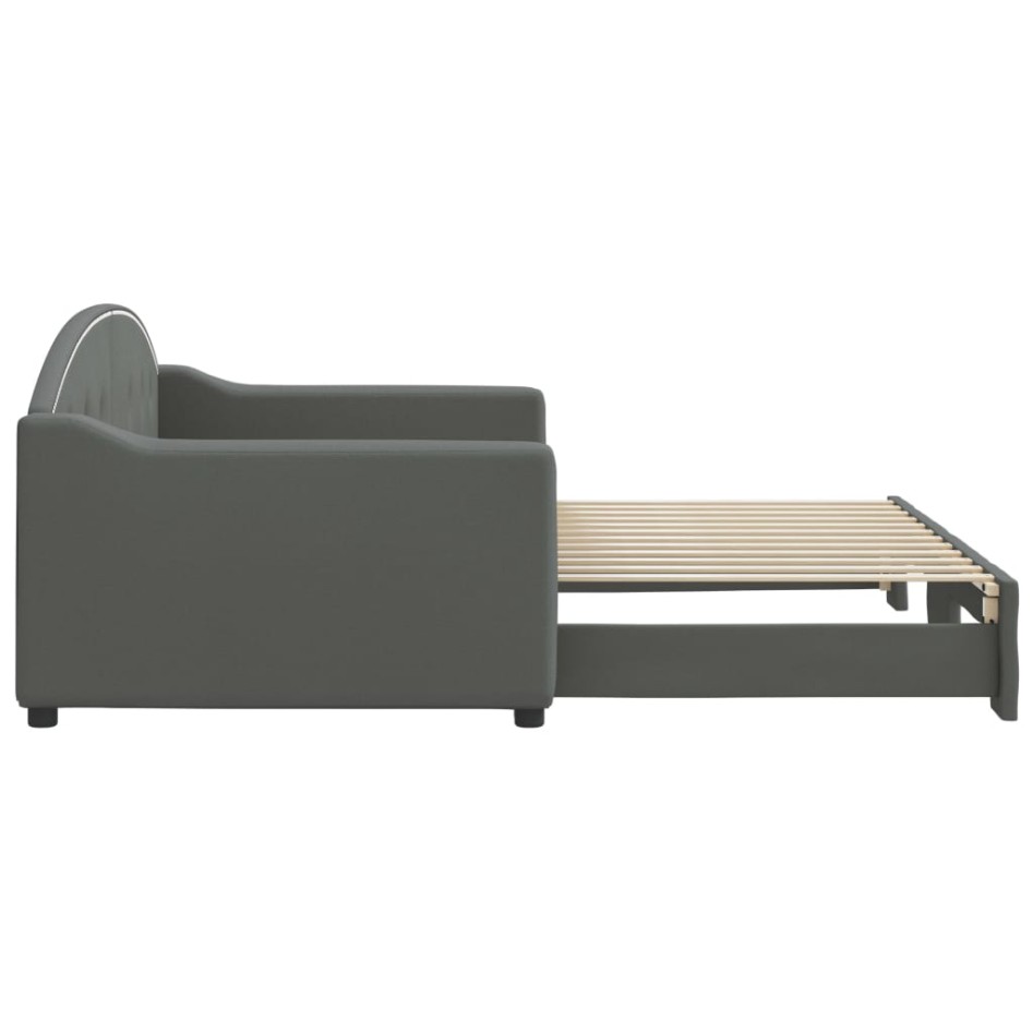 Sofá cama nido tela gris oscuro 90x200