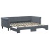 Sofá cama nido terciopelo gris oscuro 90x200