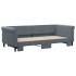 Sofá cama nido terciopelo gris oscuro 90x200