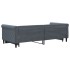 Sofá cama nido terciopelo gris oscuro 90x200