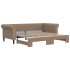 Sofá con cama nido cuero sintético cappuccino 90x200