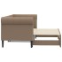 Sofá con cama nido cuero sintético cappuccino 90x200