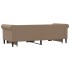 Sofá con cama nido cuero sintético cappuccino 90x200