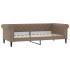 Sofá con cama nido cuero sintético cappuccino 90x200