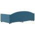 Sofá cama nido terciopelo azul 100x200