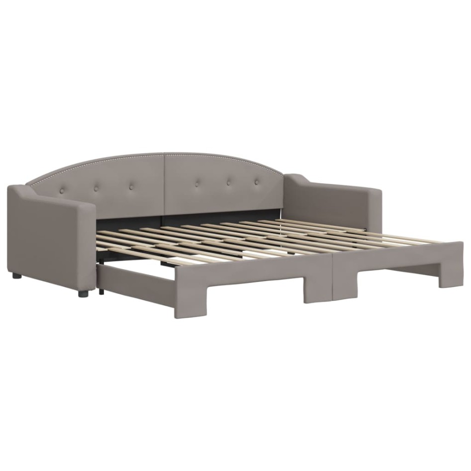 Sofá cama nido tela gris taupe 90x200