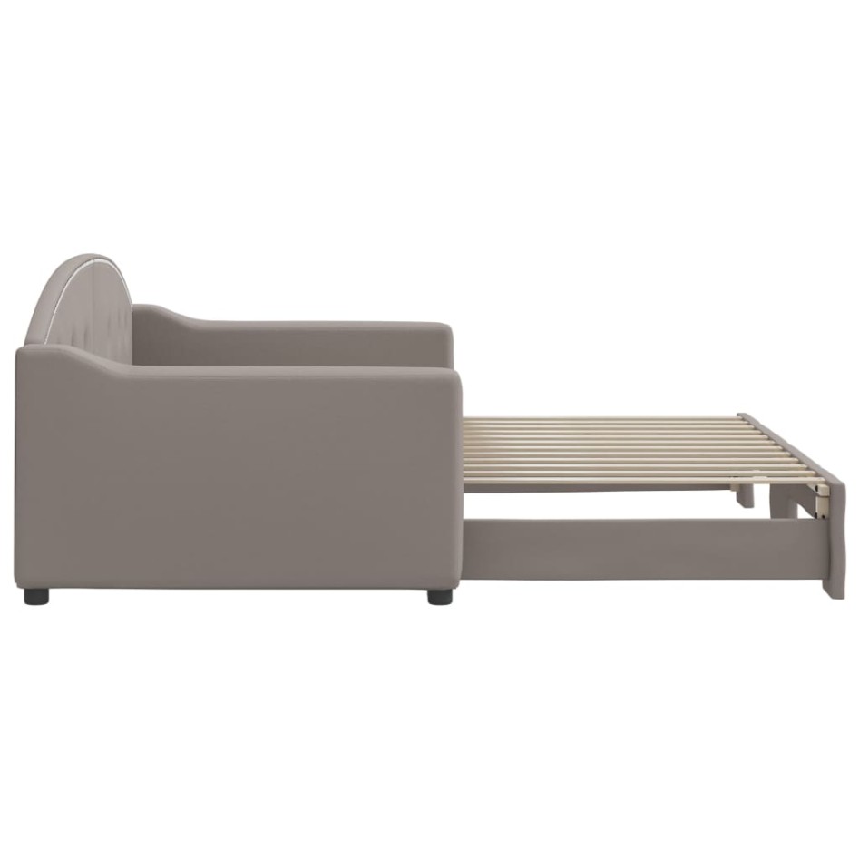 Sofá cama nido tela gris taupe 90x200