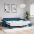 Sofá cama nido terciopelo azul 90x200