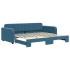 Sofá cama nido terciopelo azul 90x200