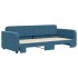 Sofá cama nido terciopelo azul 90x200