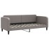 Sofá cama nido con colchón tela gris taupe 80x200