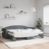 Sofá cama nido con colchón tela gris oscuro 80x200