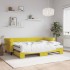 Sofá cama nido con colchón terciopelo amarillo 80x200