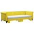 Sofá cama nido con colchón terciopelo amarillo 80x200