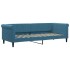 Sofá cama nido con colchón terciopelo azul 80x200