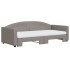 Sofá cama nido con colchón tela gris taupe 90x200