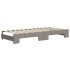 Sofá cama nido con colchón tela gris taupe 90x200