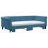 Sofá cama nido con colchón terciopelo azul 100x200