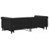 Sofá cama nido con cajones terciopelo negro 90x190