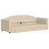 Sofá cama nido con cajones tela color crema 80x200