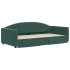 Sofá cama nido con cajones terciopelo verde oscuro 100x200