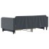Sofá cama nido con cajones terciopelo gris oscuro 100x200