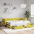 Sofá cama nido con cajones terciopelo amarillo 80x200