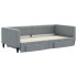Sofá cama nido con cajones tela gris claro 100x200