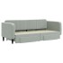 Sofá cama nido con cajones terciopelo gris claro 80x200