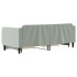 Sofá cama nido con cajones terciopelo gris claro 80x200