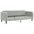 Sofá cama nido con cajones terciopelo gris claro 80x200