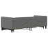 Sofá cama nido con cajones tela gris oscuro 80x200