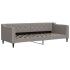Sofá cama nido con cajones tela gris taupe 80x200