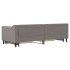 Sofá cama nido con cajones tela gris taupe 80x200