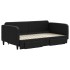 Sofá cama nido con cajones tela negro 90x190
