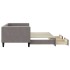 Sofá cama nido con cajones tela gris taupe 80x200