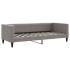 Sofá cama nido con cajones tela gris taupe 80x200