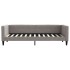 Sofá cama nido con cajones tela gris taupe 80x200