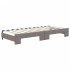 Sofá cama nido con cajones tela gris taupe 80x200