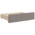 Sofá cama nido con cajones tela gris taupe 80x200