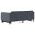 Sofá cama nido con cajones terciopelo gris oscuro 90x190