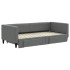 Sofá cama nido con cajones tela gris oscuro 90x190