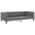 Sofá cama nido con cajones tela gris oscuro 90x190