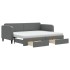 Sofá cama nido con cajones tela gris oscuro 80x200