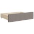 Sofá cama nido con cajones tela gris taupe 100x200