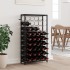 Botellero para 45 botellas hierro forjado negro 54x18x100