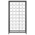 Botellero para 45 botellas hierro forjado negro 54x18x100